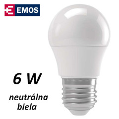 iarovka LED mini globe 6W, neutrlna biela, E27 (ZQ1121)