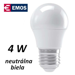 iarovka LED mini globe 4W, neutrlna biela, E27 (ZQ1111)