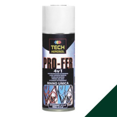 Farba v spreji TECH PRO-FER 4v1 RAL 6005 tmavozelen