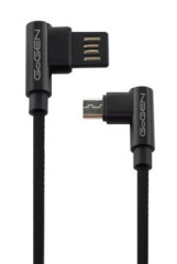 Kbel USB/micro USB, 1 m, obojstrann, opleten, IERNY (MICUSB100MM07)