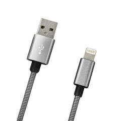 USB Kbel 2A Eco Lightning 1 m, strieborn