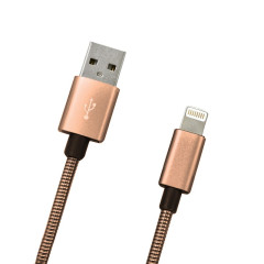 USB Kbel 2A Eco Lightning 1 m, meden