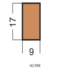 Hranol H1709 17x9x2500 mm