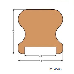 Madlo dreven MS4545 45x45x2500 mm