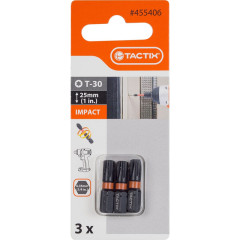 Bit TORX 30x25 mm 3 ks TACTIX (455406)